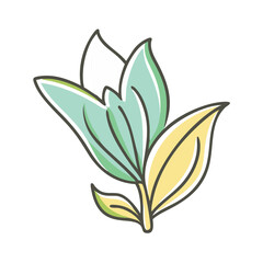 hosta flower icon, hosta flower vector illustration-simple illustration of hosta flower, perfect for hosta flower logos and icons