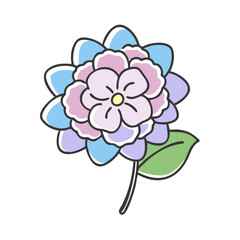 hydrangea flower icon, hydrangea flower vector illustration-simple illustration of hydrangea flower, perfect for hydrangea flower logos and icons