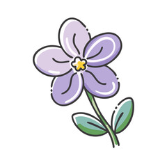 lilac flower icon, lilac flower vector illustration-simple illustration of lilac flower, perfect for lilac flower logos and icons
