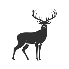 Obraz premium deer silhouette vector