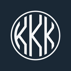 initial monogram logo with circle style design