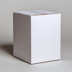 Naklejka premium Blank White Cardboard Box: Packaging, Shipping, and Delivery Concepts