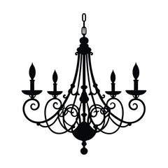 chandelier vector illustration
