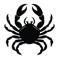 crab silhouette claws raised.