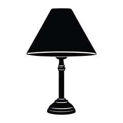 Obraz premium table lamp isolated on white
