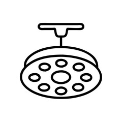 Surgical light operating room lamp medical equipment lighting vector graphic