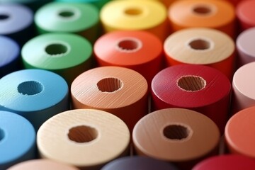 Vibrant colored pencils arranged in a circular pattern on a bright surface with soft shadows