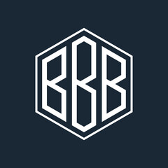 initial monogram logo with Polygon style design