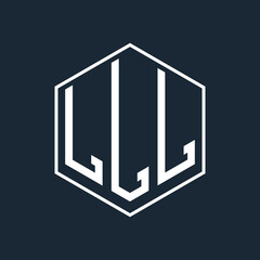initial monogram logo with Polygon style design