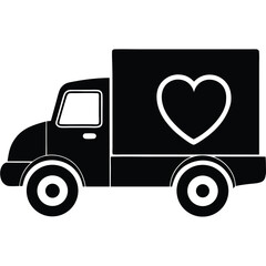 vector illustration of a delivery truck