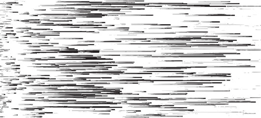 Monochrome texture composed of irregular graphic elements. Distressed uneven grunge background. Abstract vector illustration. Overlay for interesting effect and depth. Isolated on white background.