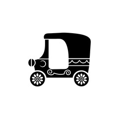 creative details Rickshaw Art Motif Icon