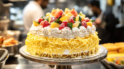 wedding cake with candles