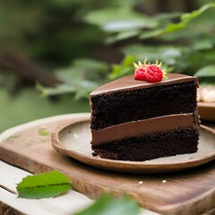 piece of chocolate cake