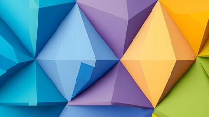 Obraz premium Abstract Colorful Geometric Pattern