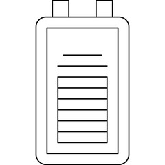 Batteries single vector illustration icon