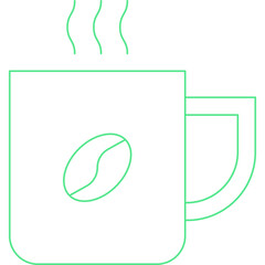 Obraz premium Coffee Cup single vector illustration icon