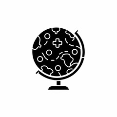 creative details World Health Globe Icon Vector Illustration