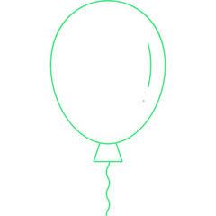 Balloon single vector illustration icon