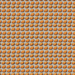 Repeating Pattern Of Walnut Shells