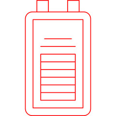 Batteries single vector illustration icon
