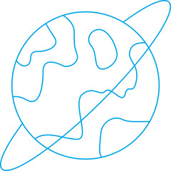 Globe single vector illustration icon