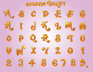 Golden Ticket Magical Alphabet 