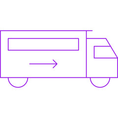Van single vector illustration icon