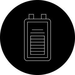 Batteries single vector illustration icon