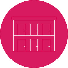 Rooms single vector illustration icon