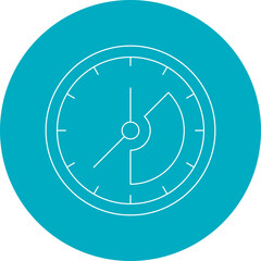 Time single vector illustration icon