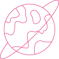 Globe single vector illustration icon