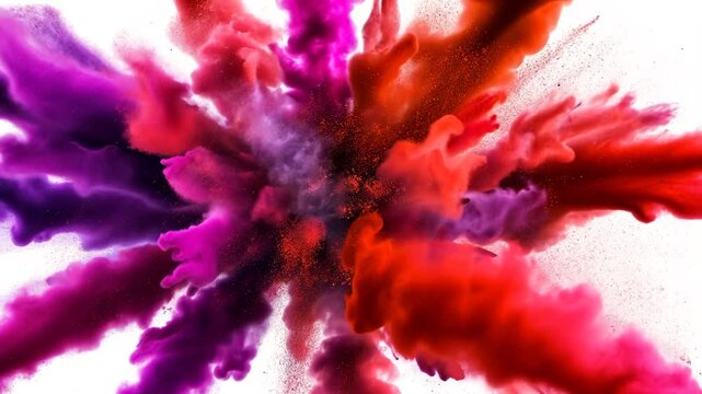 Kraftvolle Farbexplosion mit wei&szlig;en Akzenten