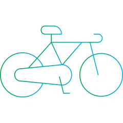 Cycling single vector illustration icon