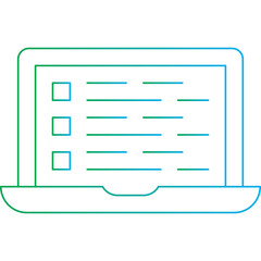 Laptop single vector illustration icon