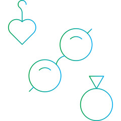 Accessories single vector illustration icon