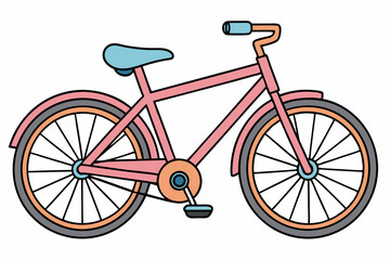 bicycle isolated on white background