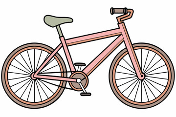 Obraz premium bicycle isolated on white background