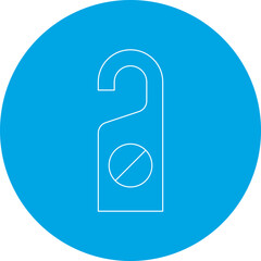 Do not Disturb single vector illustration icon