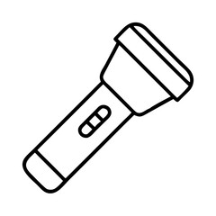 Find the best flashlight outline icon vector graphic for your design projects now