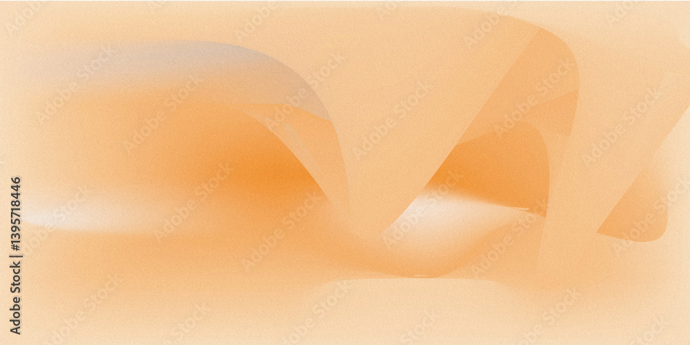 Poster abstract gradient peach background with soft flowing curves form