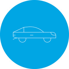 Car single vector illustration icon