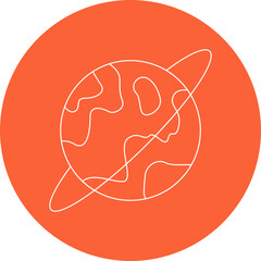 Globe single vector illustration icon