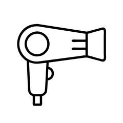 Hair dryer icon professional styling tool for beauty salon and personal care use
