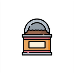 vector illustration of a kitchen stove