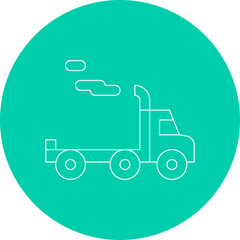 Trailer single vector illustration icon