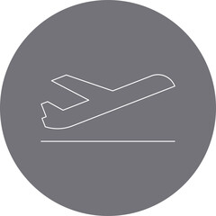 Flight single vector illustration icon