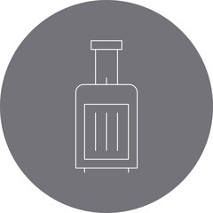 Luggage single vector illustration icon