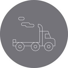 Trailer single vector illustration icon