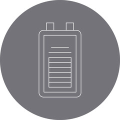 Batteries single vector illustration icon